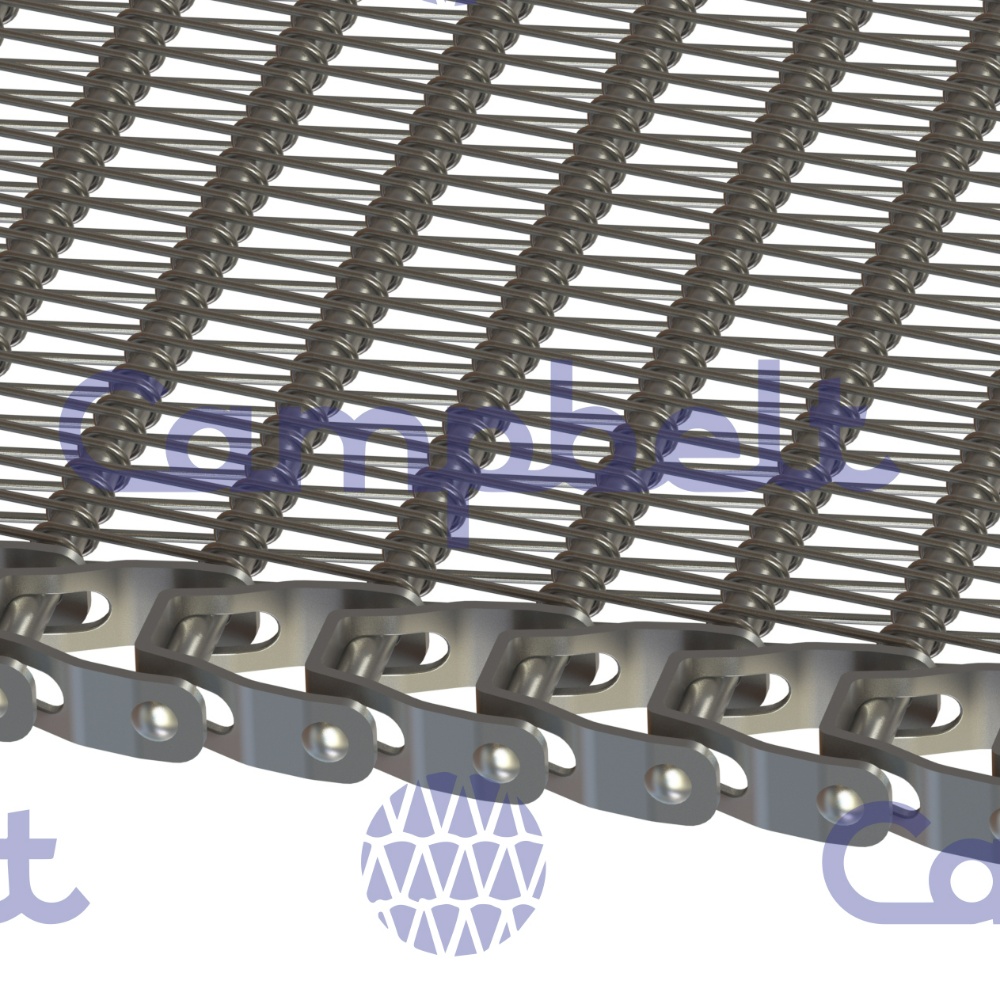 Spiral metal belt (CTA) with buttonless welded edge