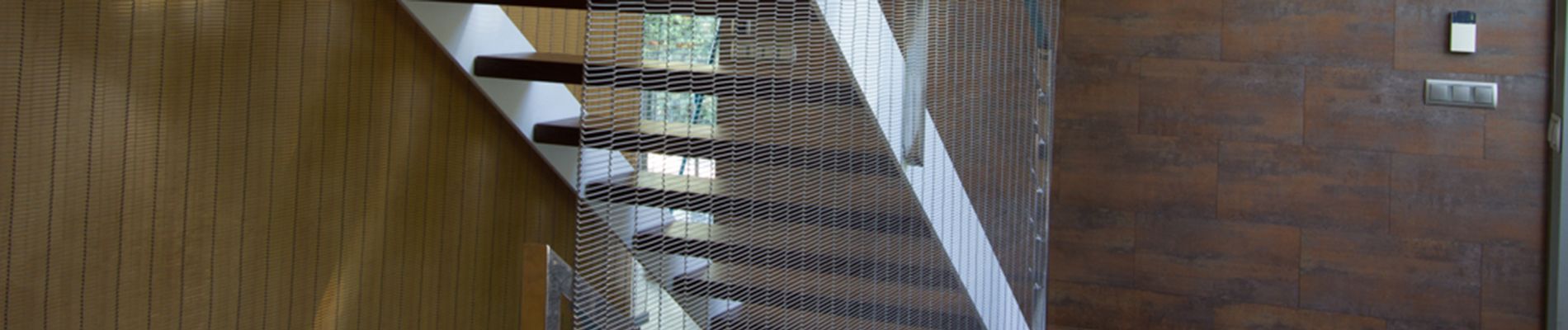Metal mesh in an architectural project 